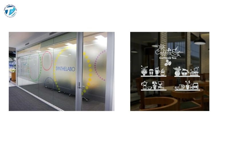 In decal dán kính phù hợp theo mục đích sử dụng